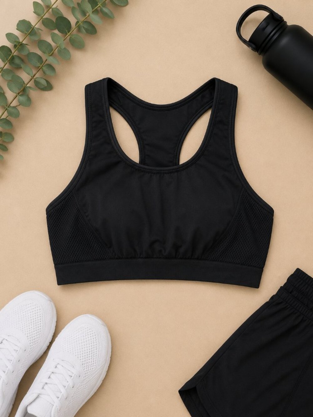 Champion Black Racerback Sports Bra – Women's Size Small